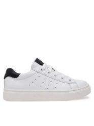 Geox Sneakersy J Nashik J45ECA 085RI C0404 S Biały. Białe buty sportowe chłopięce Geox, ze skóry, bez zapięcia. Za 149.99 zł.