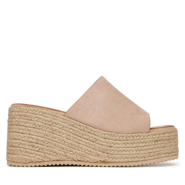 Klapki DeeZee. Brązowe klapki damskie DeeZee, bez wzorów, bez obcasa, bez zapięcia. Za 129.99 zł.