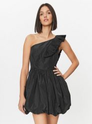 Rinascimento Sukienka koktajlowa CFC0019170002 Czarny Regular Fit. Czarne sukienki damskie Rinascimento, bez wzorów, z syntetyku, wizytowe, bez ramiączek. Za 539.99 zł.