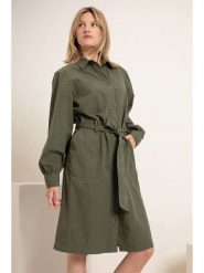Josephine & Co Sukienka w kolorze khaki rozmiar: 38. Brązowe sukienki damskie Josephine & Co, bez wzorów, z bawełny, bez ramiączek. Za 146.28 zł.