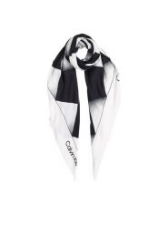 Calvin Klein Chusta K60K613232 Czarny. Czarne chusty damskie Calvin Klein, bez wzorów, z materiału. Za 159.99 zł.