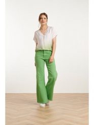 Smashed Lemon Dżinsy - Flared fit - w kolorze zielonym rozmiar: L. Zielone jeansy damskie Smashed Lemon. Za 181.33 zł.