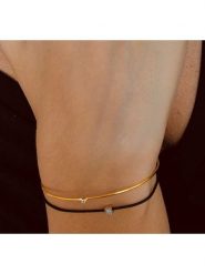 Les Petites Précieuses Bransoletka z diamentami rozmiar: onesize. Czarne bransoletki damskie Les Petites Précieuses, srebrne. Za 100.95 zł.