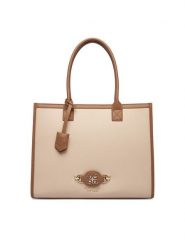 Nine West Torebka EO-Mulberry Grace-LDA8450 Beżowy. Brązowe torebki klasyczne damskie Nine West, z materiału, bez dodatków. Za 329.99 zł.