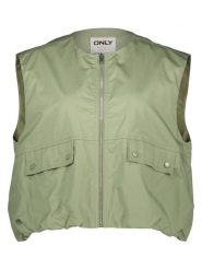 ONLY Kamizelka w kolorze zielonym rozmiar: XL. Zielone kamizelki damskie Only, xl, bez wzorów, z bawełny, bez kaptura. Za 124.95 zł.