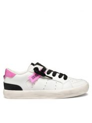 Geox Sneakersy J Gisli J554NA 000BC C0563 S Biały. Białe buty sportowe dziewczęce Geox, bez wzorów, ze skóry, bez zapięcia. Za 159.99 zł.