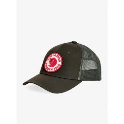 Czapka z daszkiem Fjallraven 1960 Logo Langtradarkeps. Zielone czapki z daszkiem damskie Fjällräven, bez wzorów. Za 177.99 zł.
