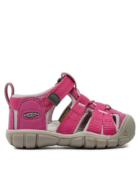 Keen Sandały Seacamp II Cnx 1022940 Różowy. Czerwone sandały dziewczęce Keen, z materiału, bez obcasa, bez zapięcia. Za 199.99 zł.