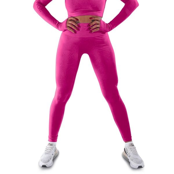 Techniczne legginsy z efektem push-up i idealną sylwetką. Czerwone legginsy damskie R-EVENGE, m, bez wzorów, z elastanu. Za 285.90 zł.