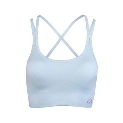 Bezszwowy Stanik Sportowy Shape Up BeShaped. Niebieskie biustonosze sportowe damskie BESHAPED, bez wzorów, z nylonu. W wyprzedaży za 152.15 zł.