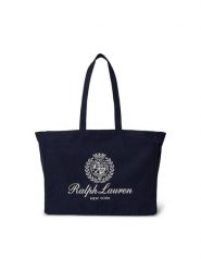 Polo Ralph Lauren Torebka 405P16989001 Czarny. Czarne shopper bag Polo Ralph Lauren, bez wzorów, z materiału, bez dodatków. Za 519.99 zł.