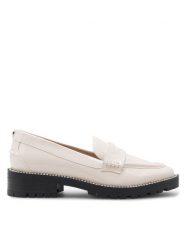 Nine West Lordsy SHEERIN SJ1497-1 Écru. Półbuty damskie Nine West, bez wzorów, ze skóry, bez obcasa, bez zapięcia. Za 207.99 zł.