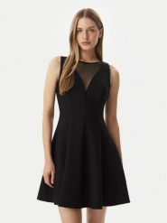 Morgan Sukienka koktajlowa 261-RCOEUR Czarny Regular Fit. Czarne sukienki damskie Morgan, bez wzorów, z syntetyku, wizytowe, bez ramiączek. Za 364.99 zł.