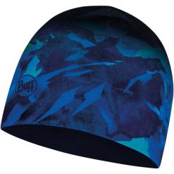 Czapka BUFF Polar & Ecostretch Beanie Highmountain. Niebieskie czapki damskie Buff, na zimę, bez wzorów, z polaru. W wyprzedaży za 71.94 zł.