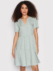 ONLY Sukienka codzienna Zally 15262674 Zielony Relaxed Fit. Zielone sukienki damskie Only, bez wzorów, z wiskozy, bez ramiączek. Za 89.99 zł.