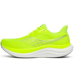 Buty Do Biegania Saucony Triumph 23 Dorosłych. Żółte obuwie sportowe damskie Saucony, z syntetyku, bez zapięcia, do biegania. Za 822.60 zł.