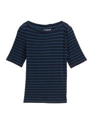 Tom Tailor Koszulka w kolorze granatowo-błękitnym rozmiar: XXL. Niebieskie koszulki damskie Tom Tailor, xxl, bez wzorów, z bawełny, bez kołnierzyka, bez ramiączek. Za 39.99 zł.