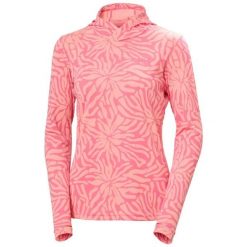 Bluza damska z kapturem Helly Hansen Lifa Active Solen. Czerwone bluzy damskie Helly Hansen, l, bez wzorów, z materiału, z kapturem. Za 440.00 zł.