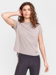 Craft Koszulka sportowa "ADV Tone Tee 2" w kolorze beżowym rozmiar: M. Brązowe koszulki sportowe damskie Craft, m, bez wzorów, z materiału, bez ramiączek, outdoorowe. Za 83.42 zł.