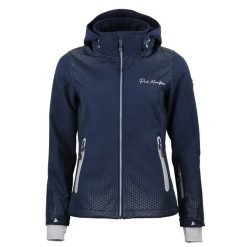 Damska polarowa kurtka z kapturem na zamek Peak Mountain Softshell. Niebieskie kurtki damskie Peak Mountain, na zimę, m, bez wzorów, z polaru, z kapturem. Za 255.00 zł.