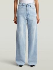 G-Star Dżinsy - Loose fit - w kolorze błękitnym rozmiar: W24/L32. Niebieskie jeansy damskie G-Star, z podwyższonym stanem. Za 399.95 zł.