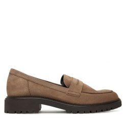 Mokasyny Tamaris. Brązowe mokasyny damskie Tamaris, bez obcasa. Za 299.99 zł.