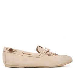 Mokasyny Guess. Brązowe mokasyny damskie Guess, bez obcasa. Za 589.99 zł.