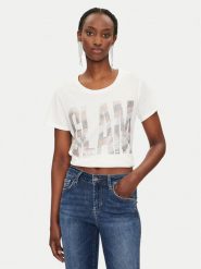 Liu Jo T-Shirt TF4205 JS923 Biały Regular Fit. Białe t-shirty damskie Liu Jo, xs, bez wzorów, z bawełny, bez kołnierzyka. Za 219.99 zł.