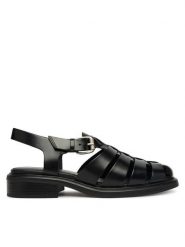 Vagabond Shoemakers Sandały Ellis 5930-104-20 Czarny. Czarne sandały damskie Vagabond Shoemakers, bez wzorów, ze skóry, bez obcasa, na słupku, bez zapięcia. Za 629.99 zł.