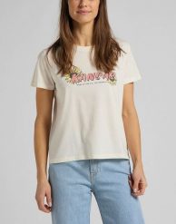 DAMSKI T-SHIRT LEE KANSAS GRAPHIC TEE SHARK TOOTH L44HEPQB 112109876. T-shirty damskie Lee, l, bez wzorów, bez kołnierzyka. Za 69.99 zł.