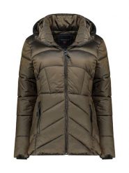 Geographical Norway Kurtka zimowa "Blanche" w kolorze khaki rozmiar: XXL. Brązowe kurtki damskie Geographical Norway, na zimę, xxl, bez wzorów, z puchu, bez kaptura. Za 310.38 zł.
