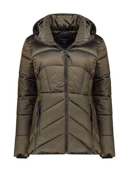 Geographical Norway Kurtka zimowa "Blanche" w kolorze khaki rozmiar: XL. Brązowe kurtki damskie Geographical Norway, na zimę, xl, bez wzorów, z puchu, bez kaptura. Za 196.70 zł.