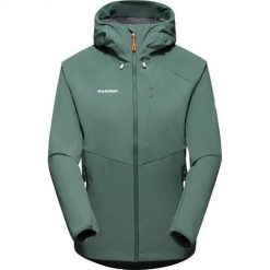 Kurtka trekkingowa damska Mammut Ultimate Comfort. Zielone kurtki damskie Mammut, l, bez wzorów, z syntetyku, z kapturem. Za 1,337.00 zł.