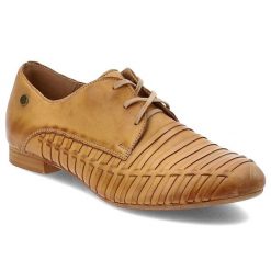 Brązowe Półbuty Maciejka Stylowe Obuwie Damskie. Brązowe półbuty damskie Maciejka, bez wzorów, ze skóry, bez obcasa, na obcasie, bez zapięcia. Za 189.00 zł.
