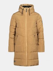 Halti Płaszcz funkcyjny "Linjat" w kolorze jasnobrązowym rozmiar: 44. Brązowe płaszcze damskie Halti, bez wzorów, bez kaptura. Za 478.62 zł.