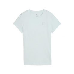 Damska koszulka ESS ELEVATED PUMA Peaceful Blue. Niebieskie bluzki damskie Puma, s, z aplikacjami, eleganckie, bez kołnierzyka, bez ramiączek. Za 178.00 zł.