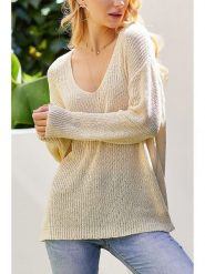 LA Angels Sweter w kolorze kremowym rozmiar: M. Brązowe swetry klasyczne damskie LA Angels, m, bez kołnierzyka. Za 157.73 zł.