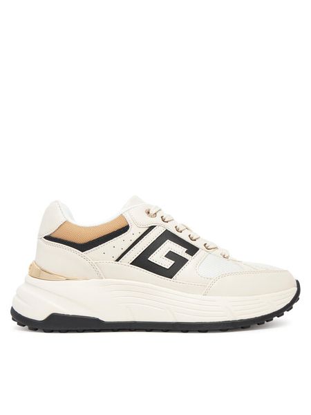 Guess Sneakersy FLTFON FAB12 Écru. Obuwie sportowe damskie Guess, ze skóry, bez zapięcia. Za 319.99 zł.