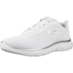 Buty do chodzenia damskie Skechers Flex Appeal 5.0. Białe obuwie sportowe damskie Skechers, z materiału, bez zapięcia, trekkingowe, Skechers Sport. Za 424.00 zł.