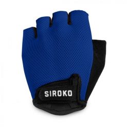 Rękawiczki rowerowe Kolarstwo Siroko Aero Dark Blue. Niebieskie rękawiczki damskie SIROKO, bez wzorów, z nylonu. Za 135.00 zł.