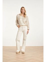 Smashed Lemon Dżinsy - Comfort fit - w kolorze białym rozmiar: M. Białe jeansy damskie Smashed Lemon, bez wzorów, z materiału. Za 179.95 zł.
