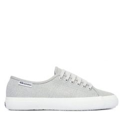 Tenisówki Superga. Szare trampki damskie Superga, bez wzorów, z jersey, bez zapięcia. Za 319.99 zł.