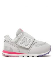 New Balance Sneakersy NW574KII Szary. Szare buty sportowe dziewczęce New Balance, ze skóry, bez zapięcia. Za 189.99 zł.