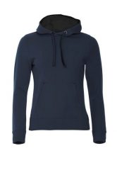 Clique Classic Hoody Women – damska bluza z kapturem z mieszanki bawełny, krój. Niebieskie bluzy damskie CLIQUE, m, bez wzorów, z bawełny, z kapturem. Za 212.53 zł.