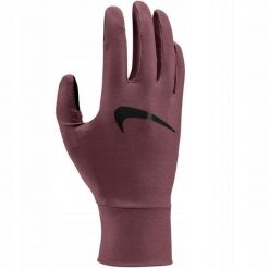 Rękawiczki Do Biegania DriFIT Logo Dla Pań I Panów. Brązowe rękawiczki damskie Nike, bez wzorów. Za 174.99 zł.