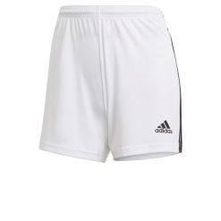 Szorty damskie adidas Squadra 21. Białe spodenki sportowe damskie Adidas, l, bez wzorów, z materiału, z standardowym stanem, do piłki nożnej. Za 109.40 zł.