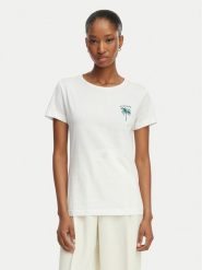 BOSS T-Shirt C_Elove_4 50559077 Biały Slim Fit. Białe t-shirty damskie Boss, xl, bez wzorów, z bawełny, bez kołnierzyka. Za 229.99 zł.