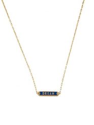 Design Letters Pozłacany naszyjnik "Dream" - dł. 45 cm rozmiar: onesize. Niebieskie naszyjniki damskie Design Letters, pozłacane. Za 73.99 zł.