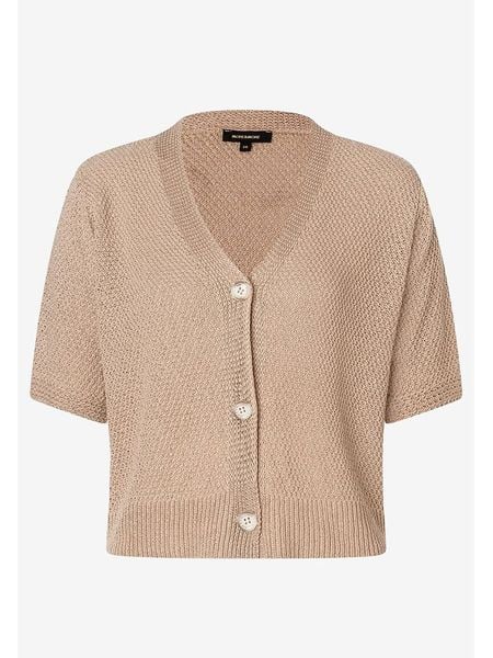 More & More Kardigan w kolorze beżowym rozmiar: 42. Brązowe kardigany damskie More & More, bez wzorów, ze splotem. Za 87.40 zł.