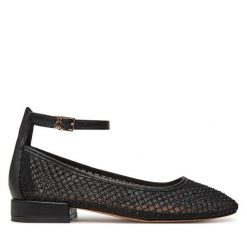 Baleriny Patrizia Pepe. Czarne baleriny dziewczęce Patrizia Pepe, bez wzorów, bez obcasa, bez zapięcia. Za 349.99 zł.